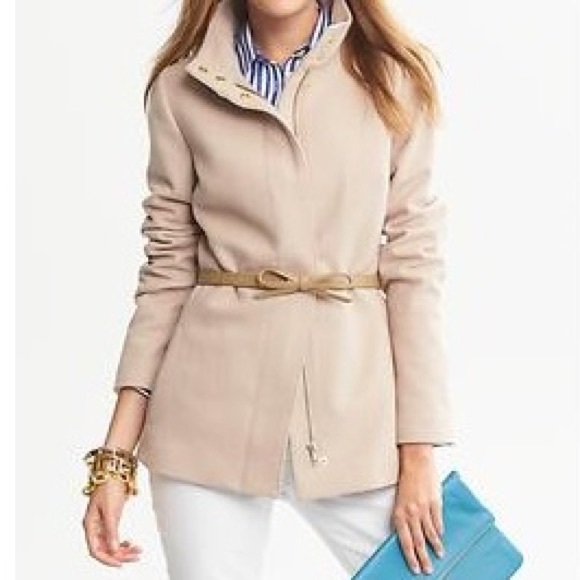 Banana Republic Jackets & Blazers - Banana Republic Bow Belted Wool Blend Jacket